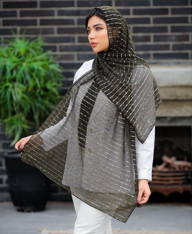 شال مجلسی شاین آینه ای