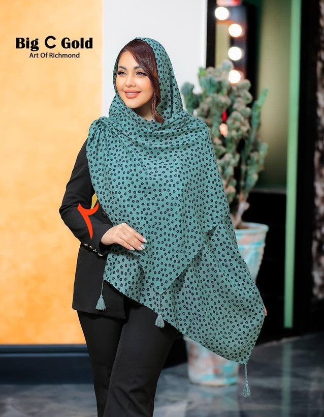 شال گلدار نخی