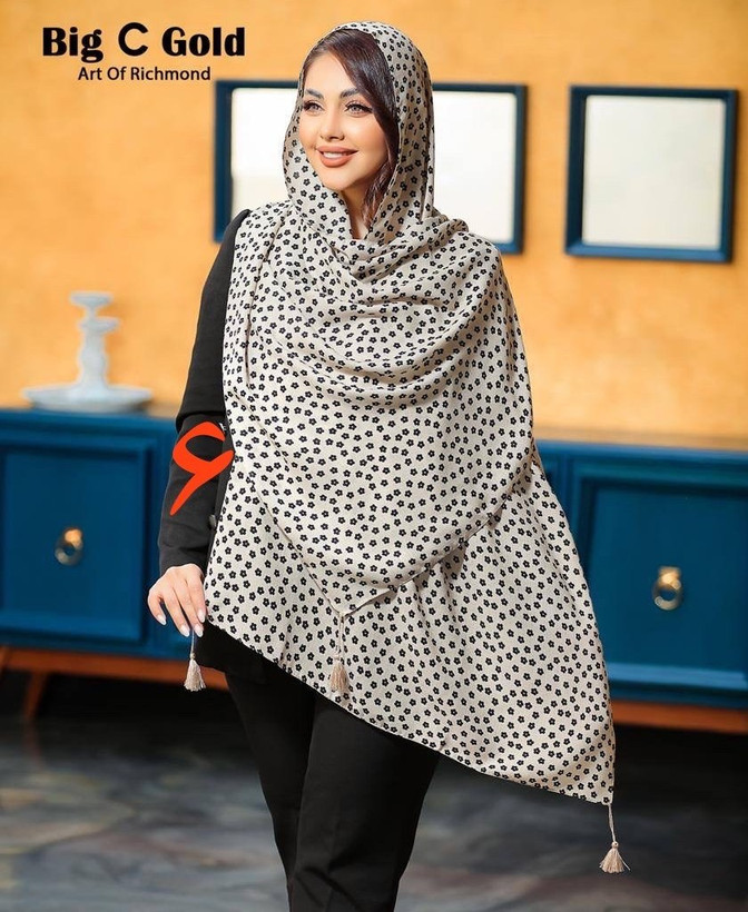 شال گلدار نخی