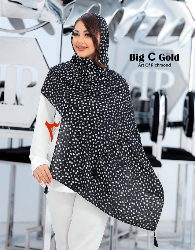 شال گلدار نخی