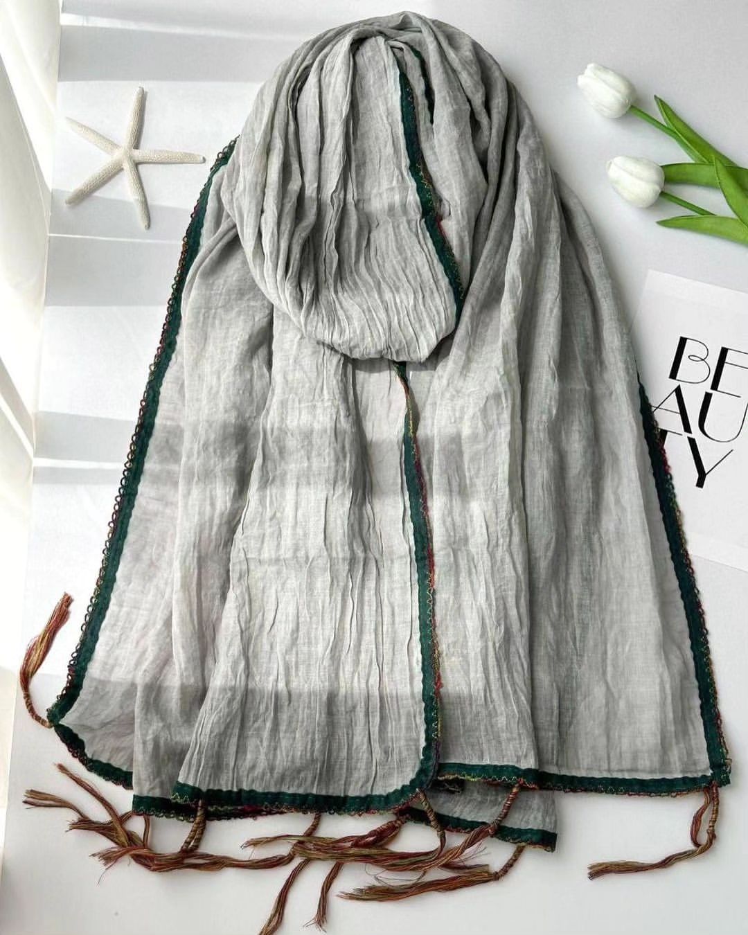 شال نخی وارداتی دندون موشی