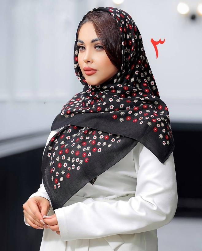روسری نخی گلریز قواره ۱۰۰