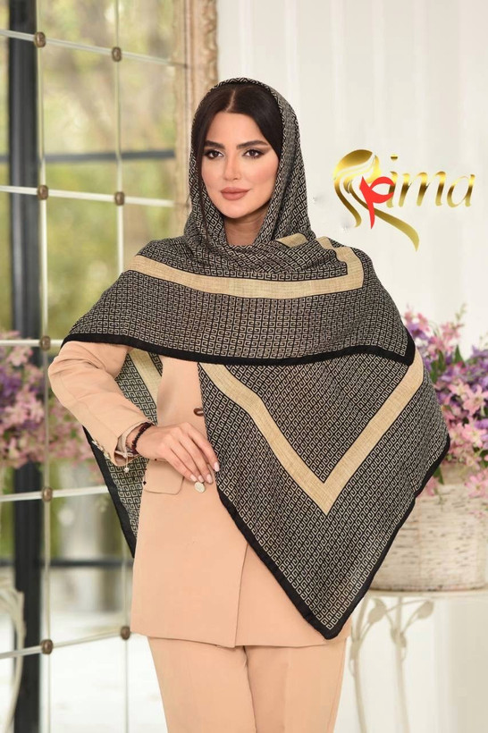 روسری نخی دست دوز جیوان جی قواره ۱۲۰