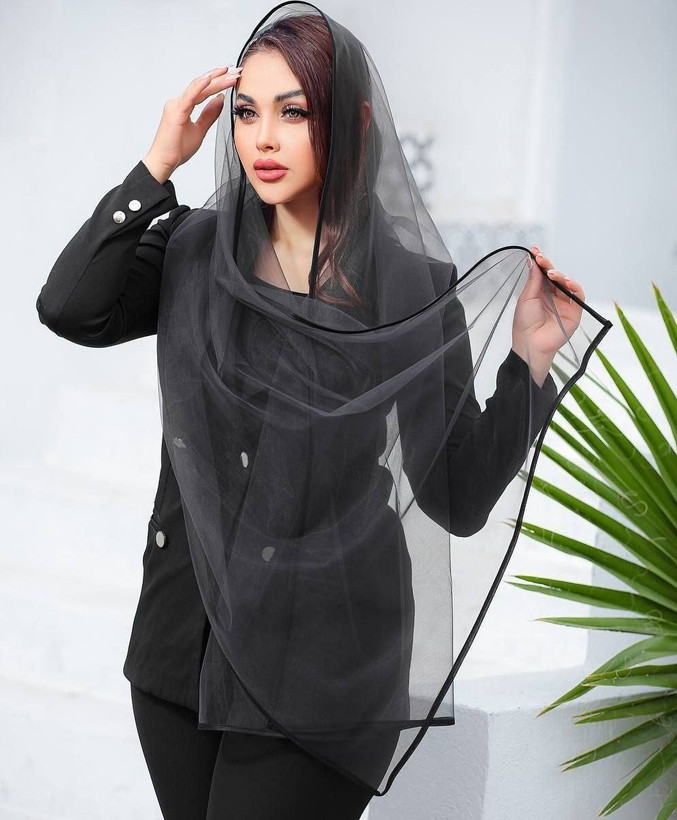 شال تور مشکی دورگاندار