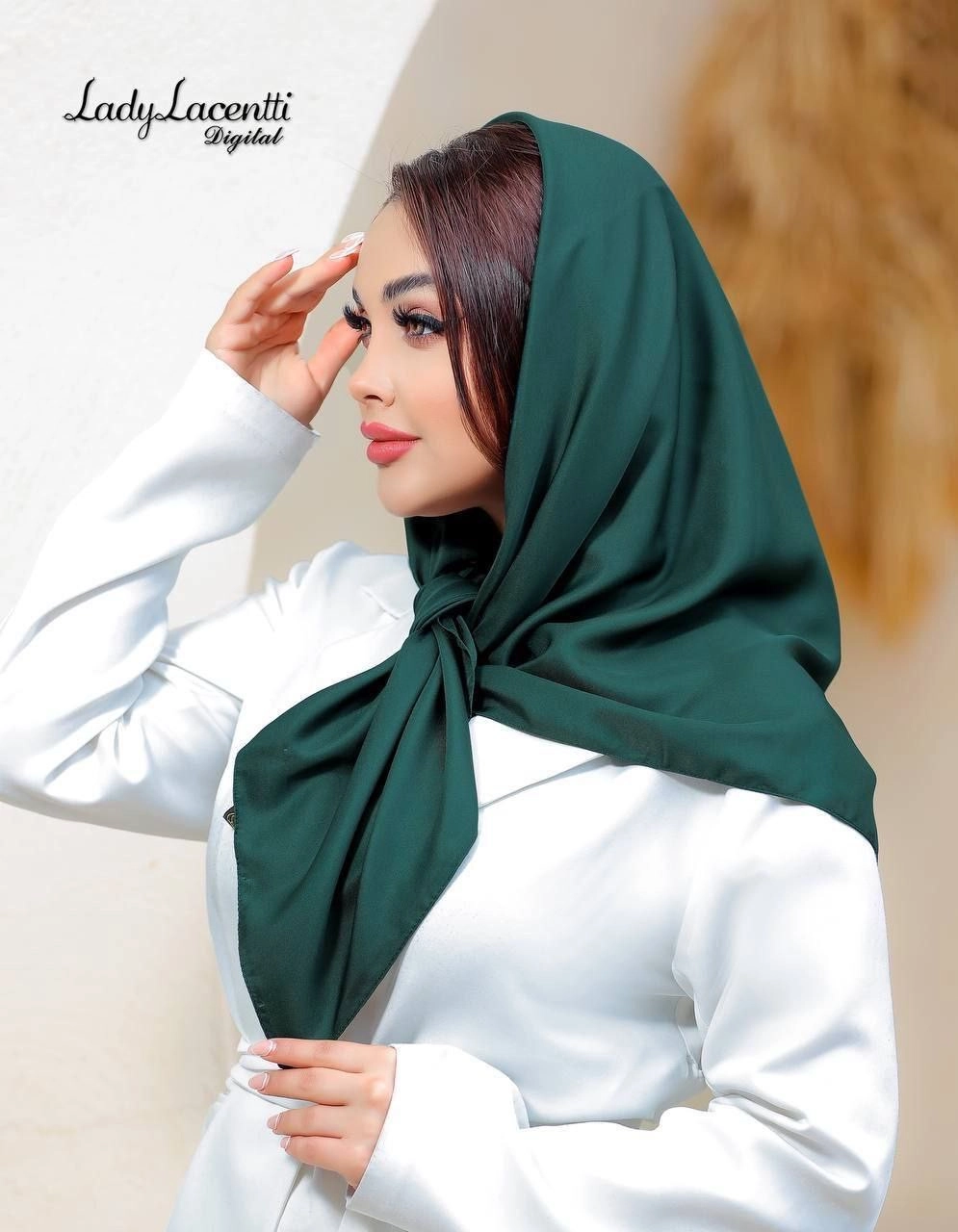 روسری توییل ابریشم ساده قواره ۱۰۰