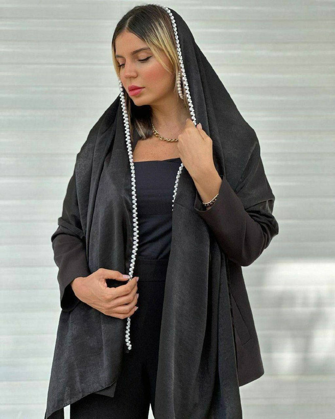 شال کوپرا لبه مروارید