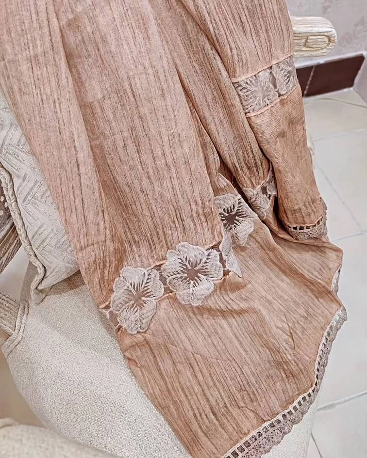 شال مجلسی وارداتی دسته گل برجسته