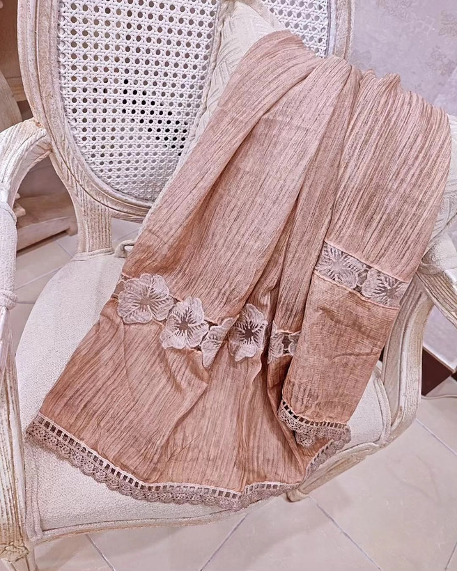شال مجلسی وارداتی دسته گل برجسته