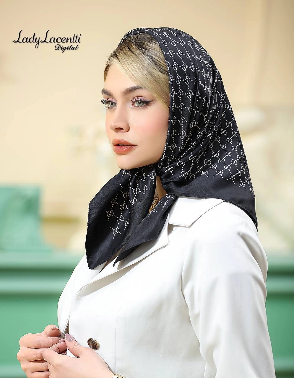 مینی اسکارف ابریشم توییل
