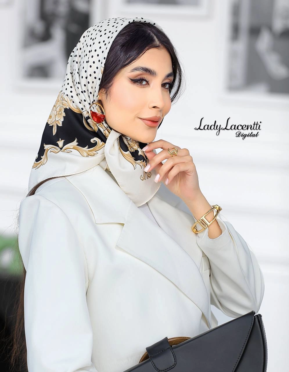 مینی اسکارف ابریشم توییل