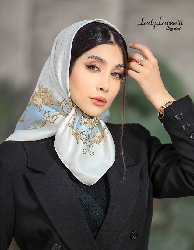 مینی اسکارف ابریشم توییل