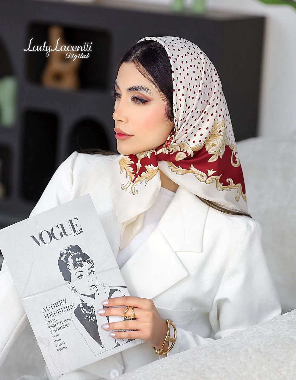 مینی اسکارف ابریشم توییل