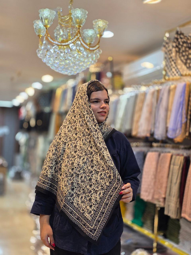 روسری نخی پاییزه قواره ۱۱۰ اعلا