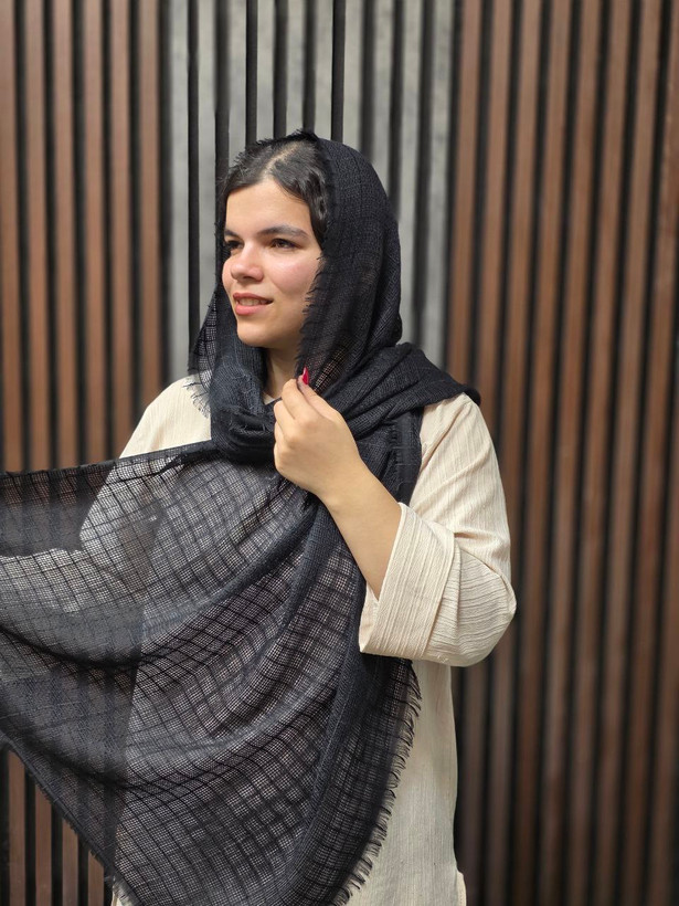 شال نخی حصیری لب ریش