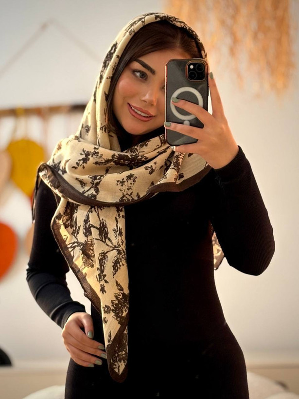 روسری نخی پاییزه قواره ۱۱۰ اعلا